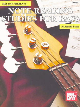 Book cover for Note Reading Studies for Bass
