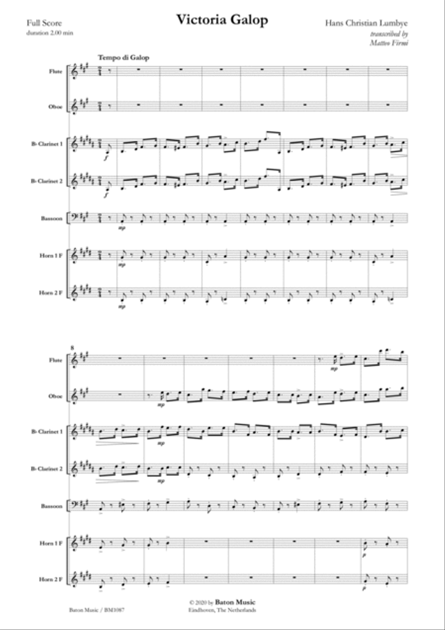 Victoria Galop Victoria Galop B-Flat Clarinet scores gallery preview page 2
