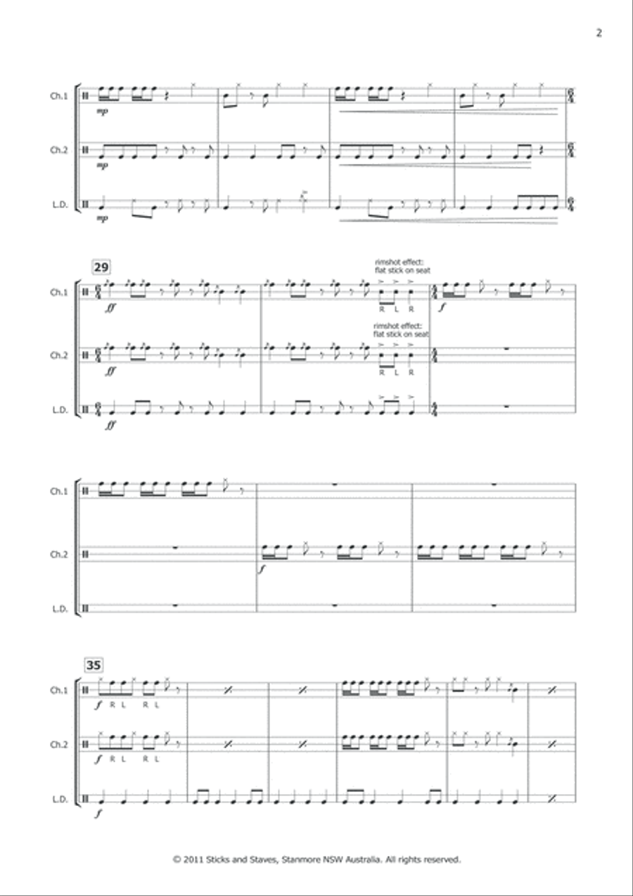 Double Stacked Percussion Ensemble scores gallery preview page 5