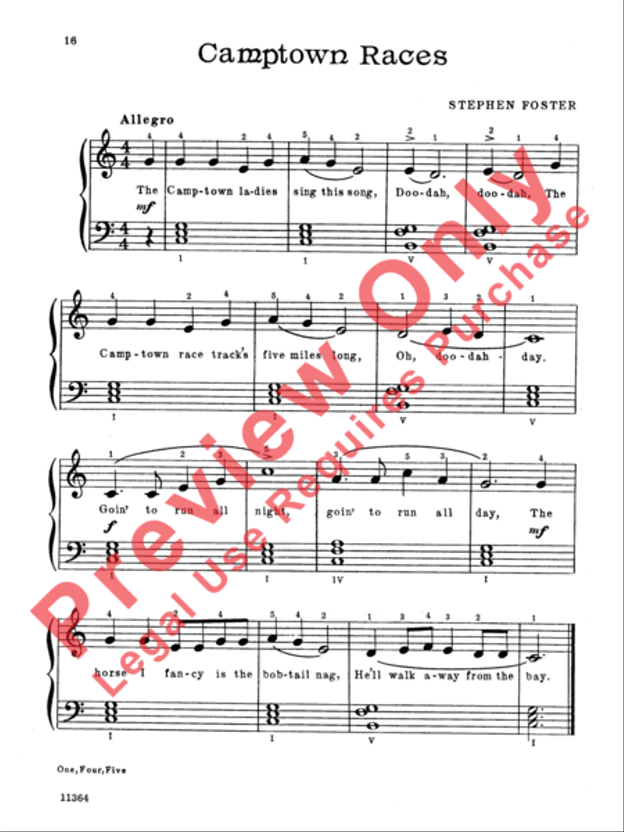 One, Four, Five Piano Method scores gallery preview page 9