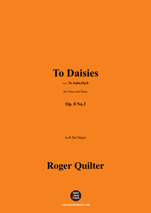 Book cover for Quilter-To Daisies,in B flat Major,Op.8 No.3
