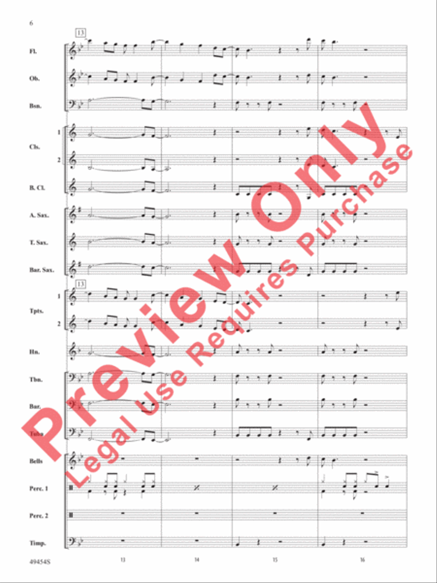 Like I Love Country Music Concert Band scores gallery preview page 7