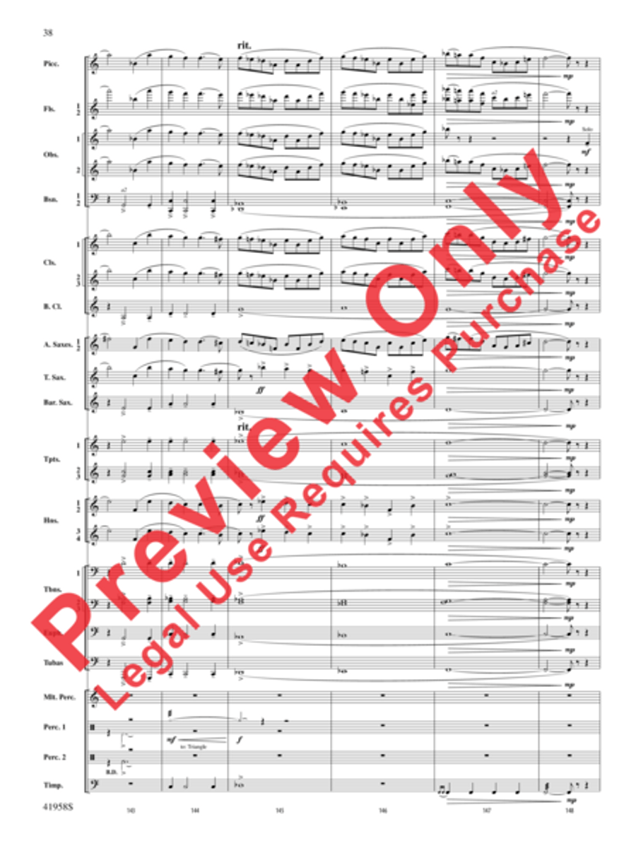 God's Country God's Country Concert Band scores gallery preview page 58