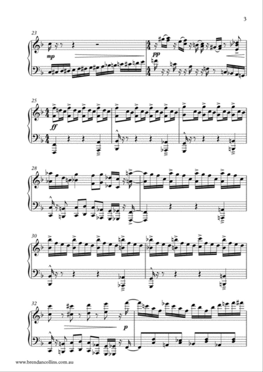 Narrabeen Hustle - Solo Piano Piano Solo scores gallery preview page 3