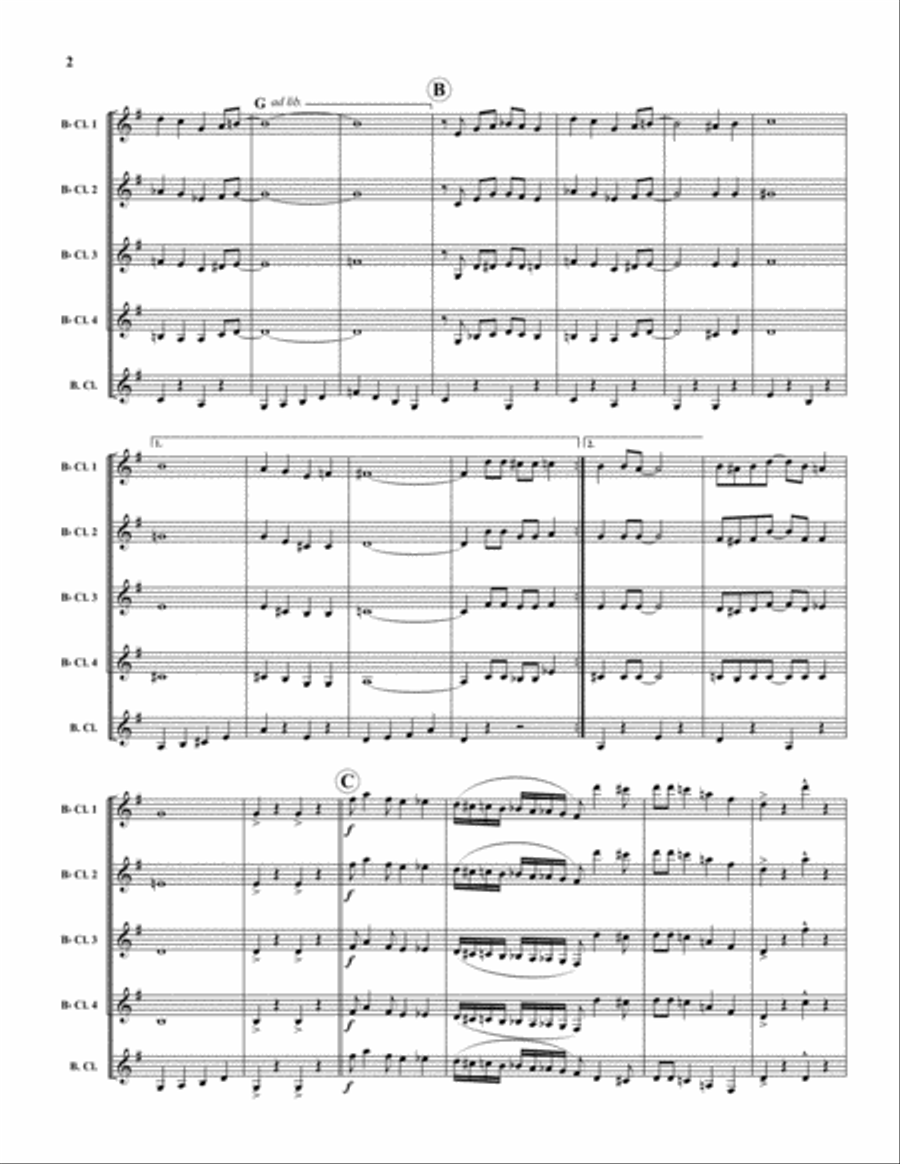Clarinet Marmalade Clarinet Marmalade Large Ensemble scores gallery preview page 2