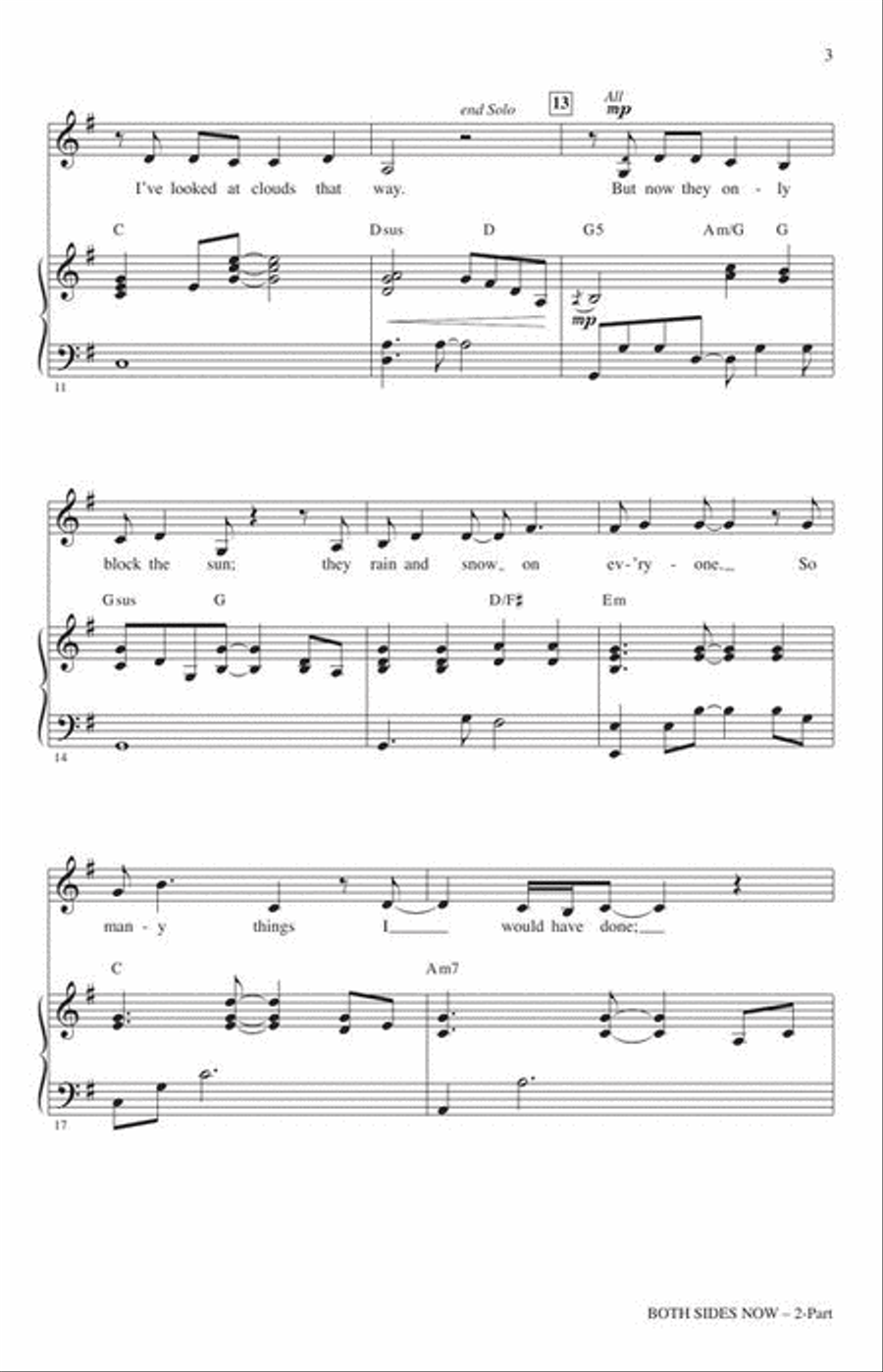 Both Sides Now 2-Part scores gallery preview page 4
