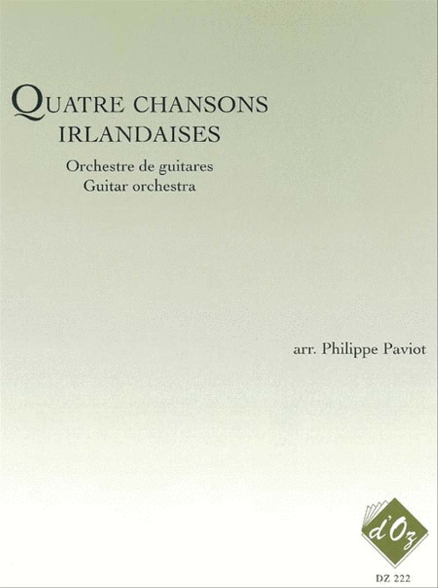 Quatre chansons irlandaises Guitar Ensemble scores gallery preview page 1