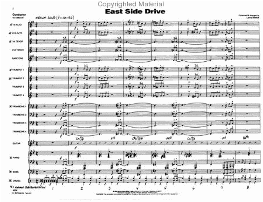 East Side Drive Jazz Ensemble - Sheet Music page 2