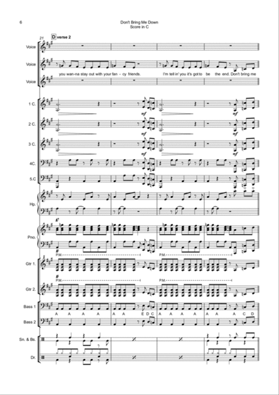 Don't Bring Me Down Don't Bring Me Down School and Community scores gallery preview page 6