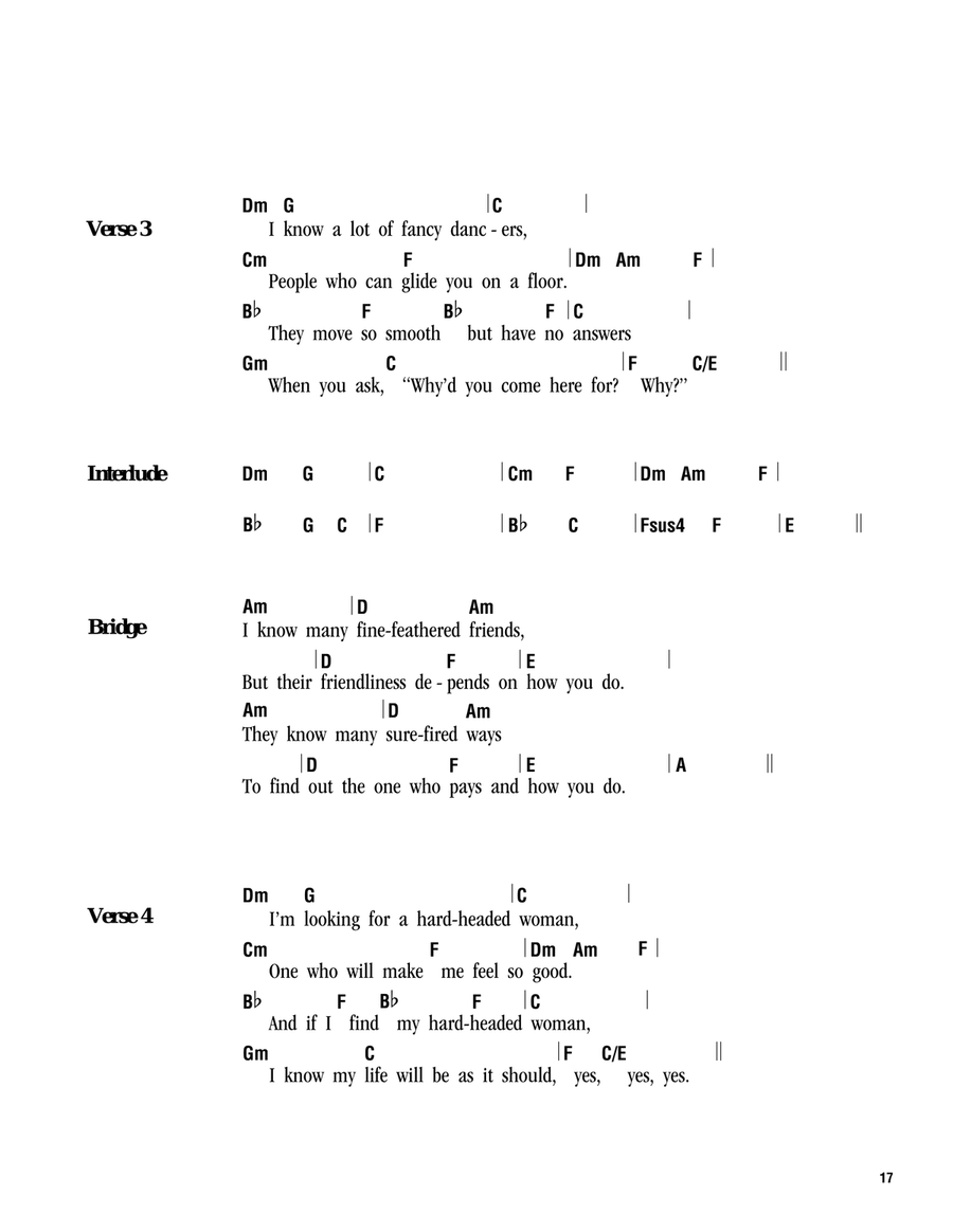 Hard Headed Woman Acoustic Guitar scores gallery preview page 2