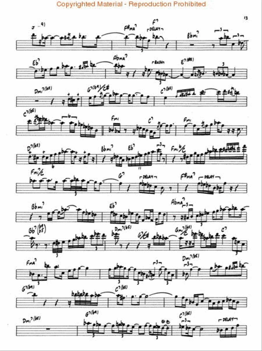 Solos Tenor Saxophone scores gallery preview page 3