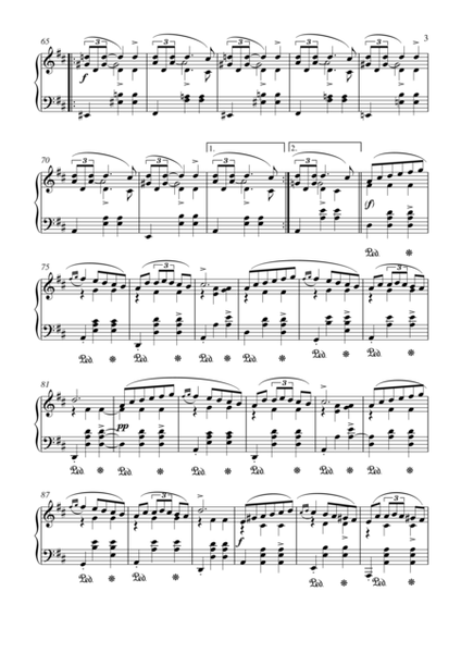 Chopin Mazurka, Op. 33 No. 2
