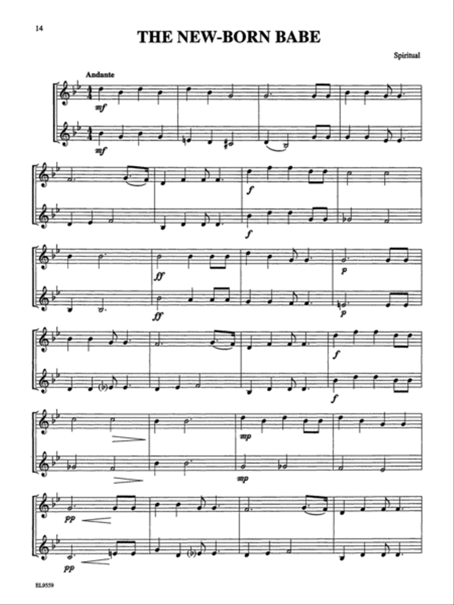 Christmas Duets for All (Holiday Songs from Around the World) Small Ensemble scores gallery preview page 4