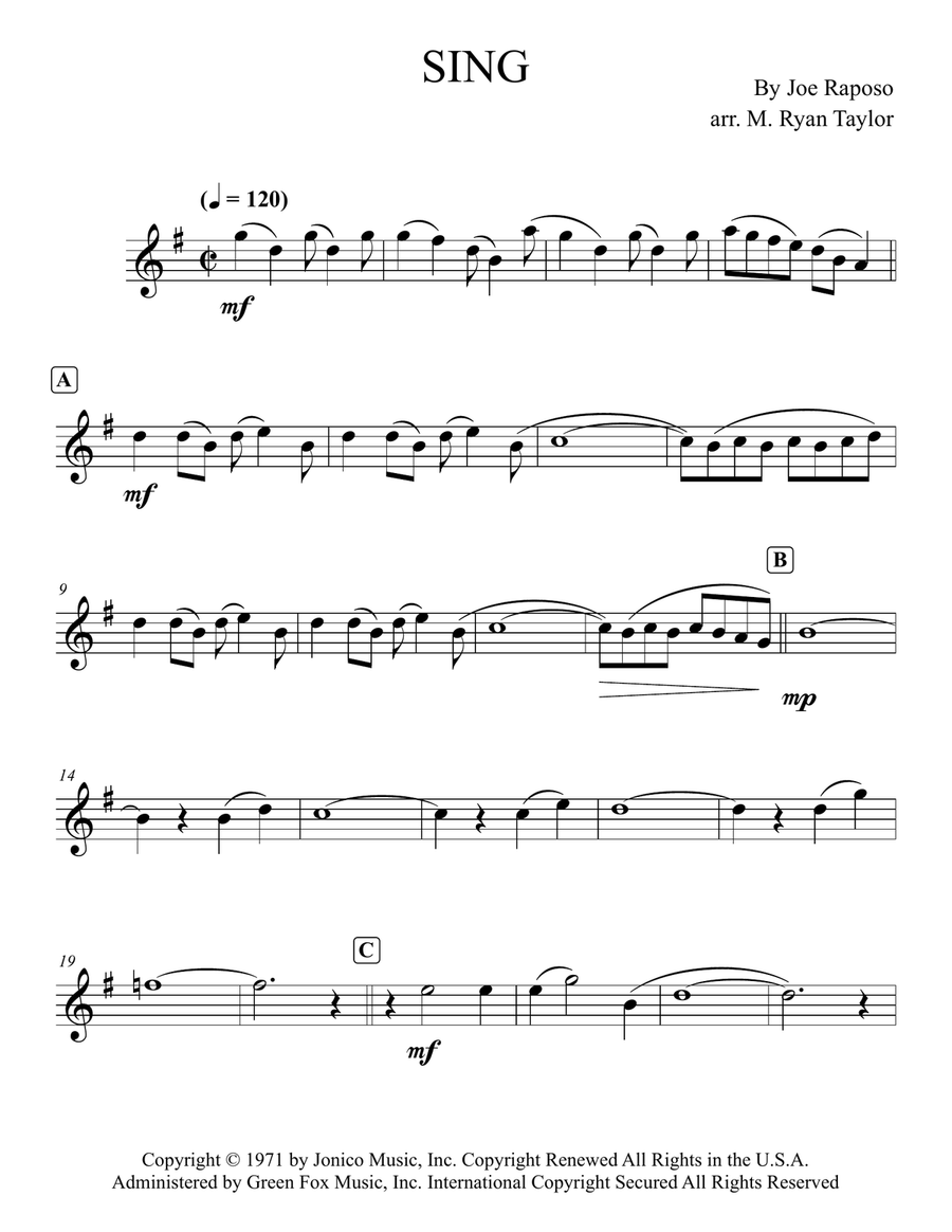 Sing Brass Ensemble scores gallery preview page 5