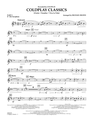Coldplay Classics - Pt.2 - Eb Alto Saxophone