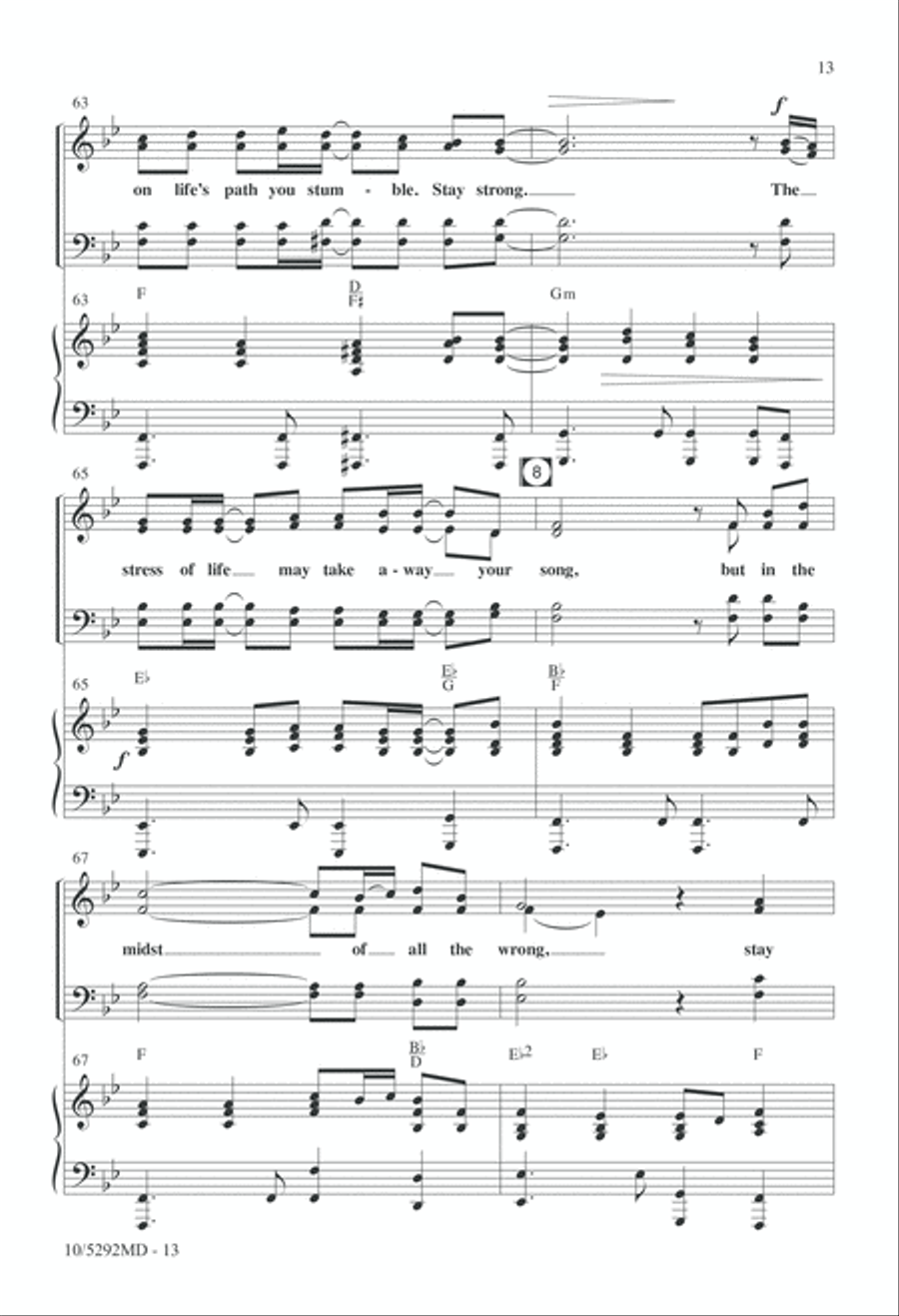 Stay Strong Stay Strong 4-Part scores gallery preview page 13