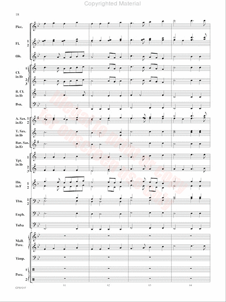 Crown and Scepter Concert Band scores gallery preview page 19