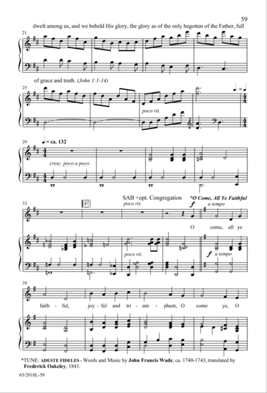A Ceremony of Lessons and Carols 3-Part scores gallery preview page 60