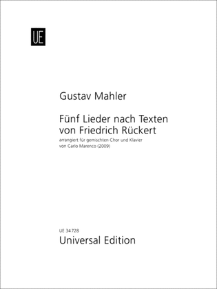 5 Lieder Nach Texten Von Friedrich Rückert