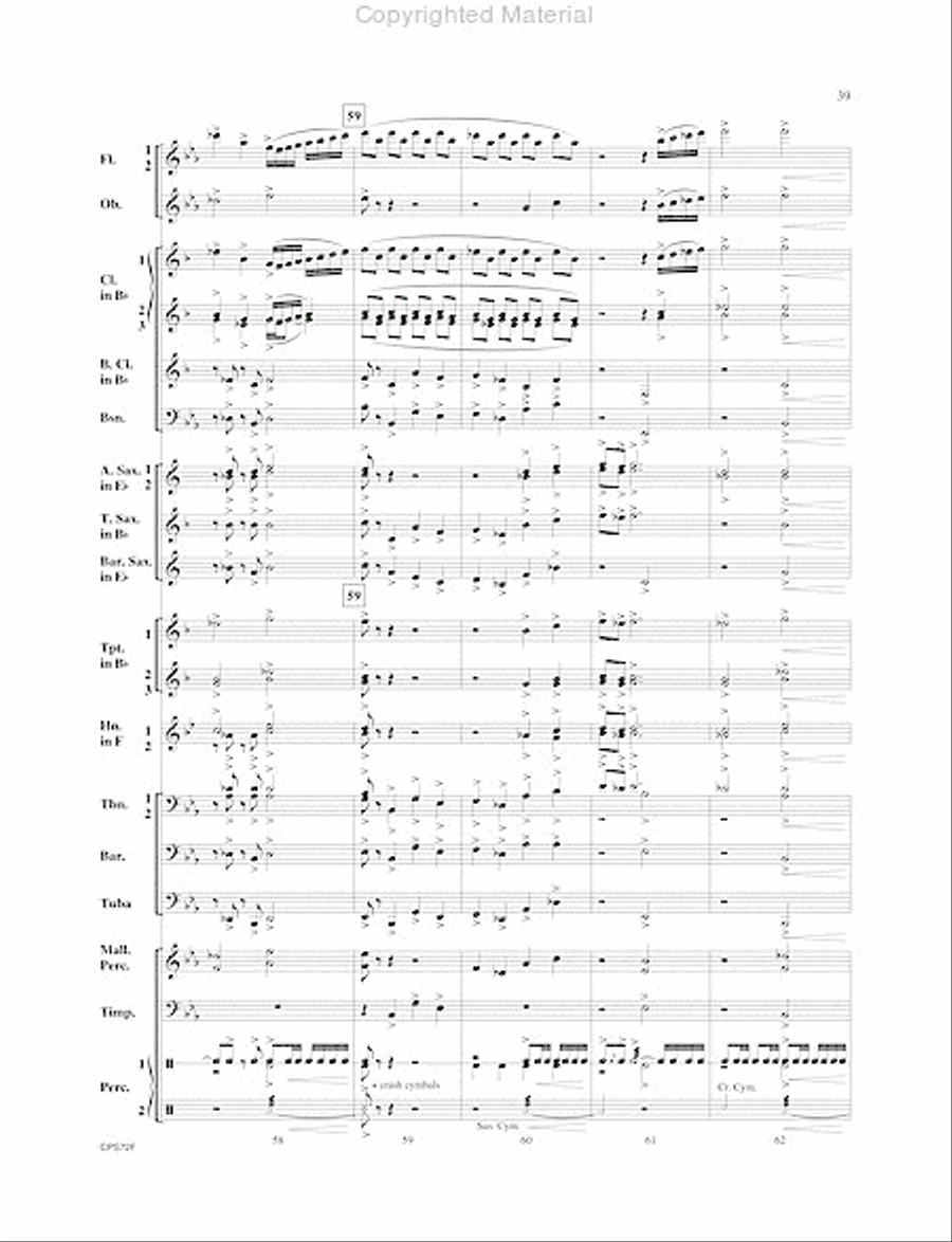 Trilogy Trilogy Concert Band scores gallery preview page 40