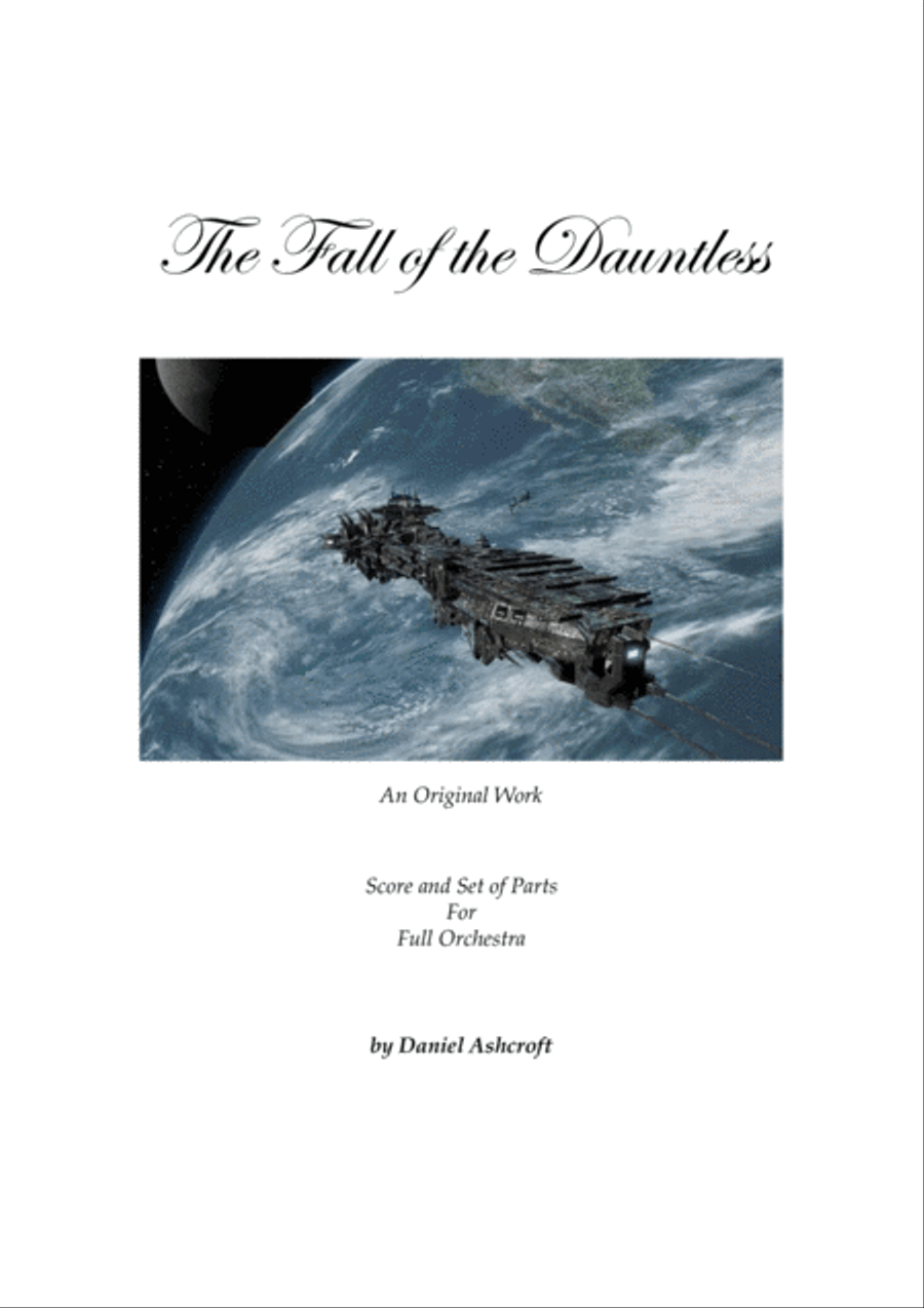 The Fall of the Dauntless - Score and Parts The Fall of the Dauntless - Score and Parts Full Orchestra scores gallery preview page 1