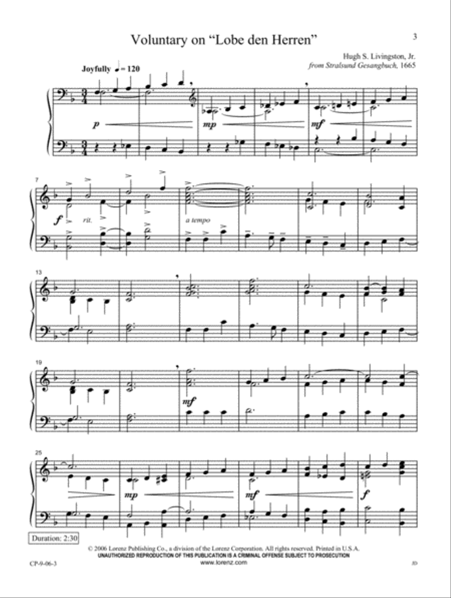 The Church Pianist's Library, Vol. 1 Piano Solo scores gallery preview page 1