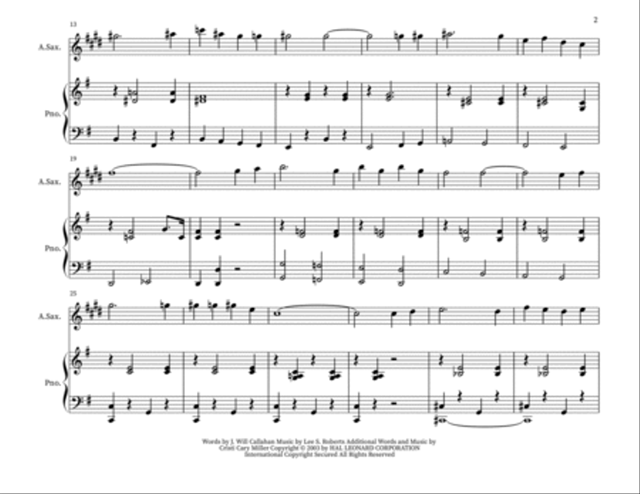 Smiles Alto Saxophone scores gallery preview page 2