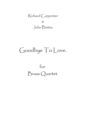 Book cover for Goodbye To Love