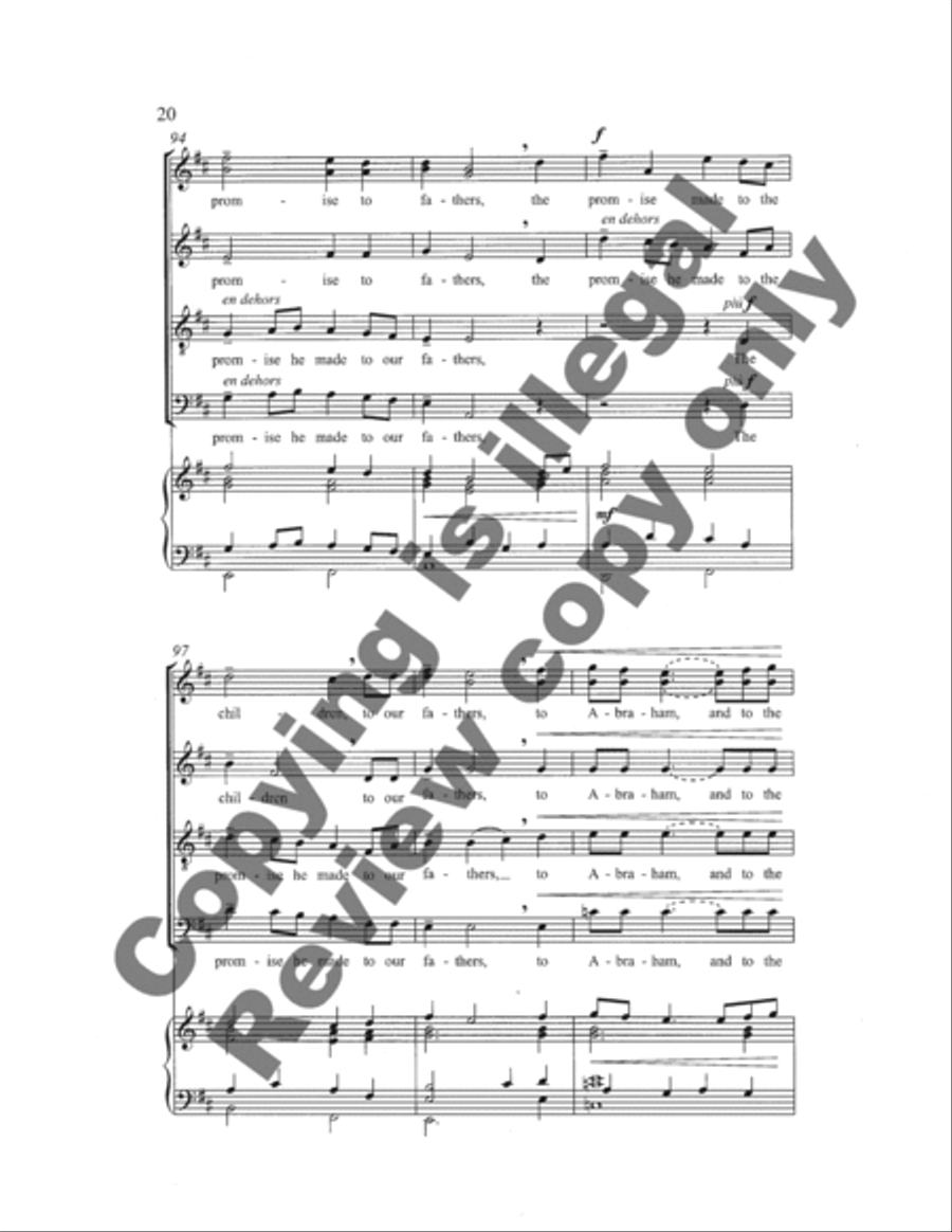 Magnificat 4-Part scores gallery preview page 20