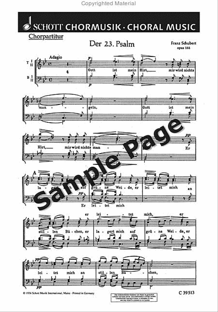 Psalm 23 Op. 132 TTBB scores gallery preview page 2