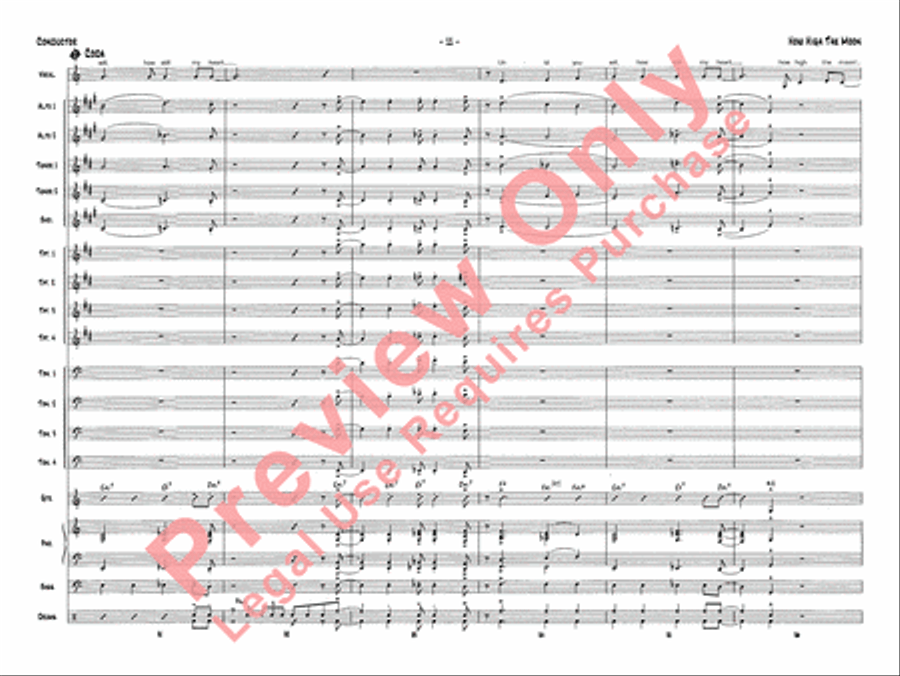 How High the Moon How High the Moon Jazz Ensemble scores gallery preview page 26