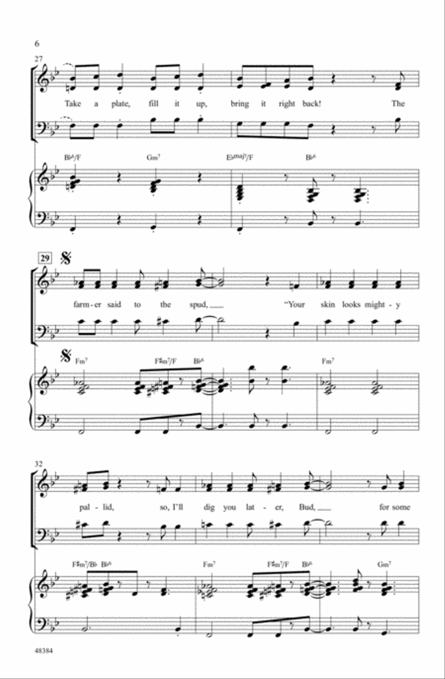 Solid Potato Salad Solid Potato Salad Choir scores gallery preview page 4