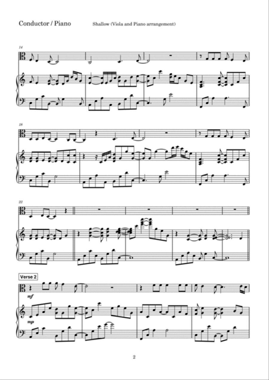 Shallow Viola scores gallery preview page 2