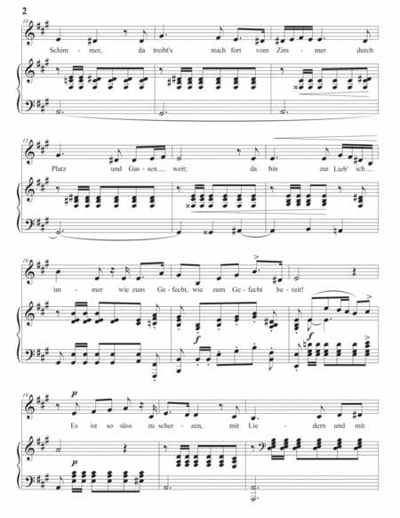 SCHUMANN: Der Hidalgo, Op. 30 no. 3 (transposed to A major)