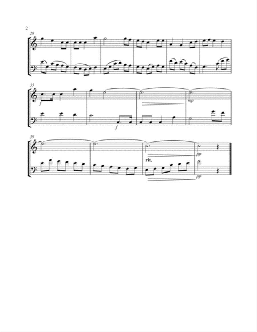 4 Christmas Duets for Vln & Cello, Bk. 3 String Duet scores gallery preview page 6