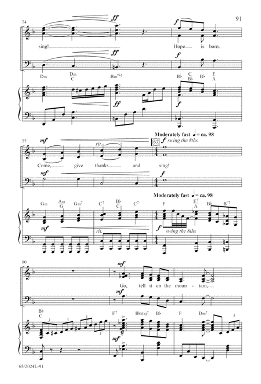 Child of Hope Child of Hope 3-Part scores gallery preview page 92