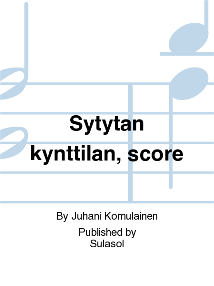 Sytytän kynttilän, score Sytytän kynttilän, score Score scores gallery preview page 1