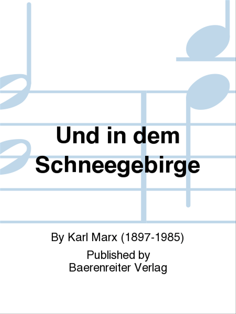 Und in dem Schneegebirge 3-Part scores gallery preview page 1