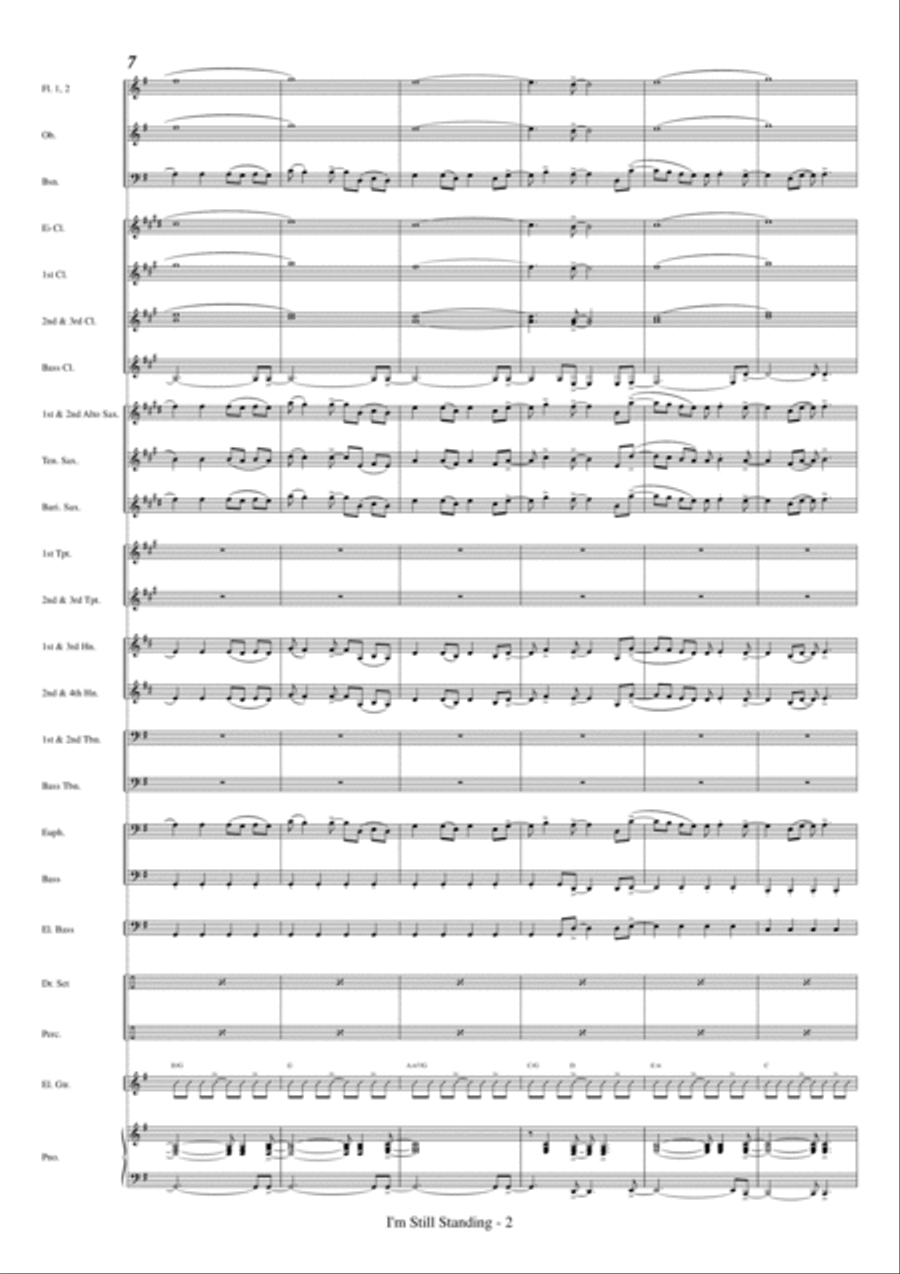 I'm Still Standing Concert Band scores gallery preview page 4