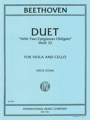 Duet With Two Eyeglasses Obbligato
