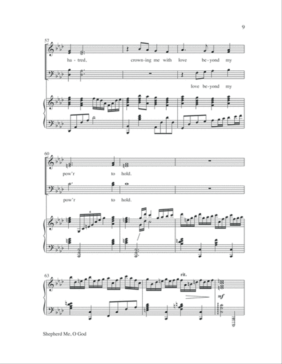 Shepherd Me, O God 4-Part scores gallery preview page 10
