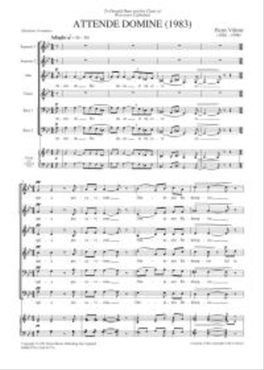 Attende Domine Op.45 A Cappella scores gallery preview page 1