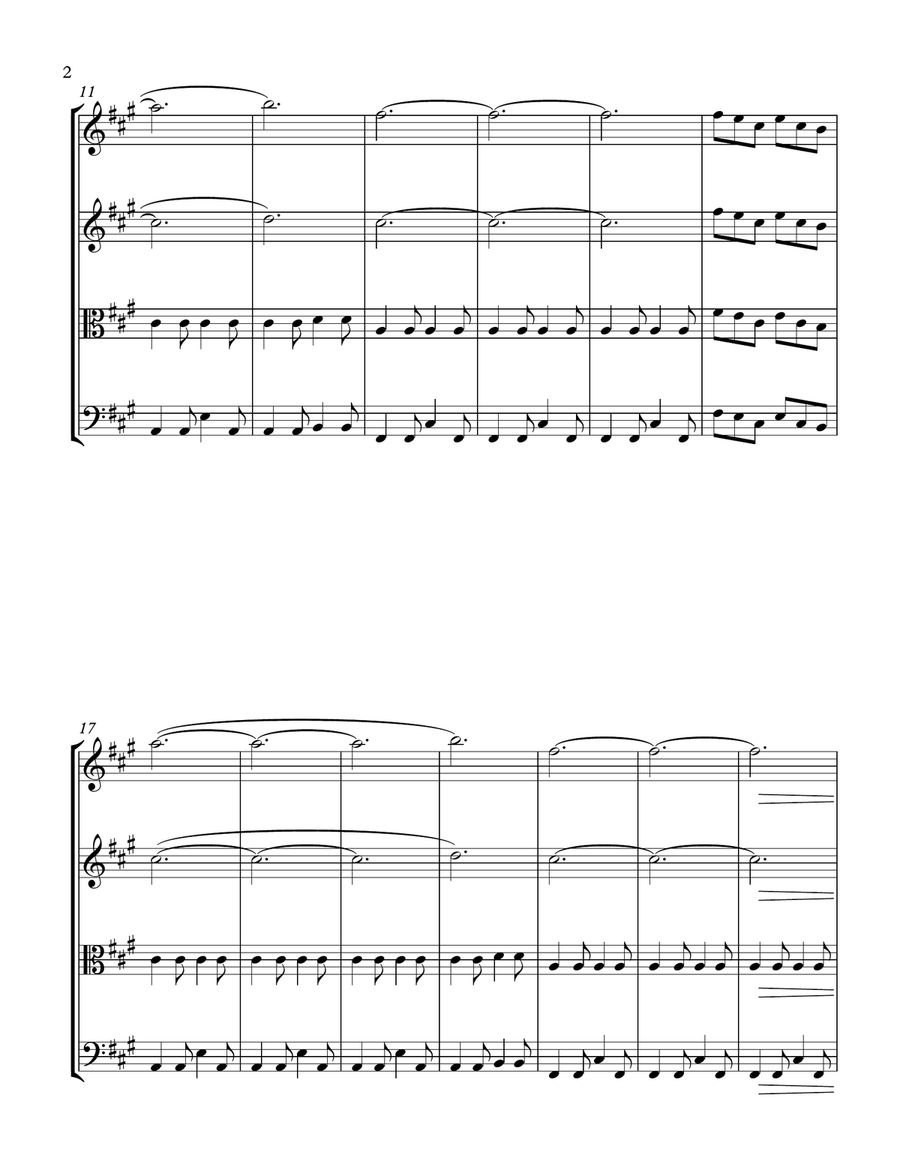 Electric Love String Quartet scores gallery preview page 2