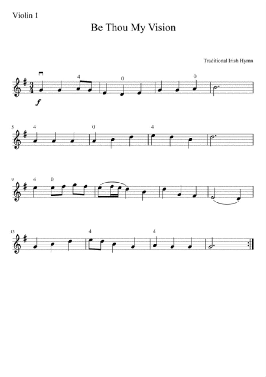 Be Thou My Vision String Quartet scores gallery preview page 3