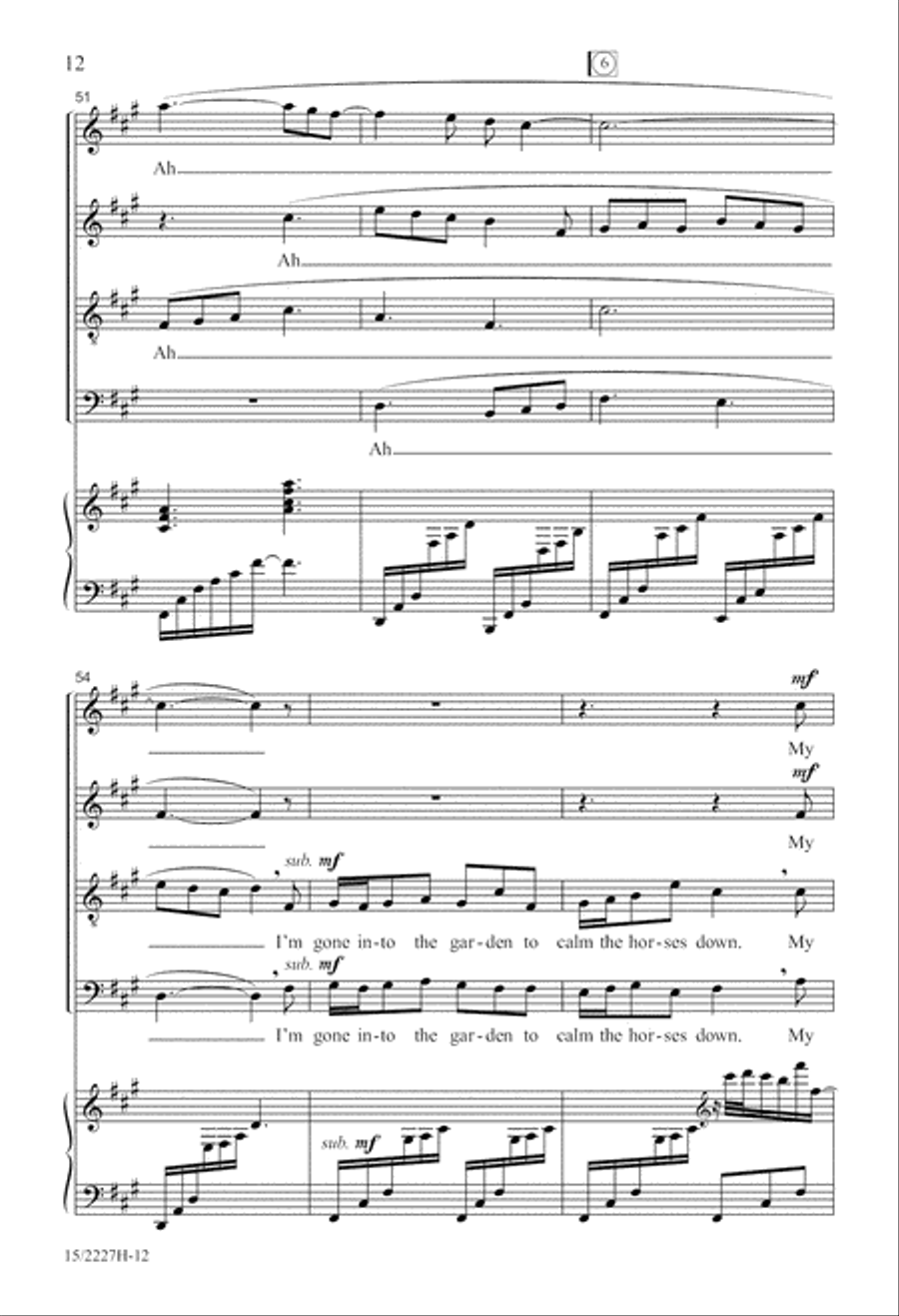 Angel Breathing Out Angel Breathing Out 4-Part scores gallery preview page 13