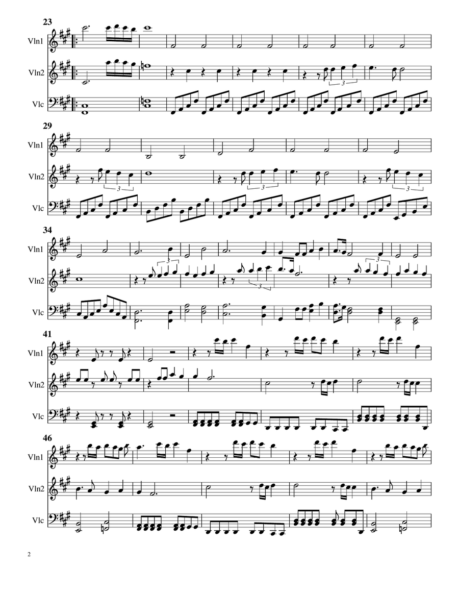 Final Countdown String Trio scores gallery preview page 2