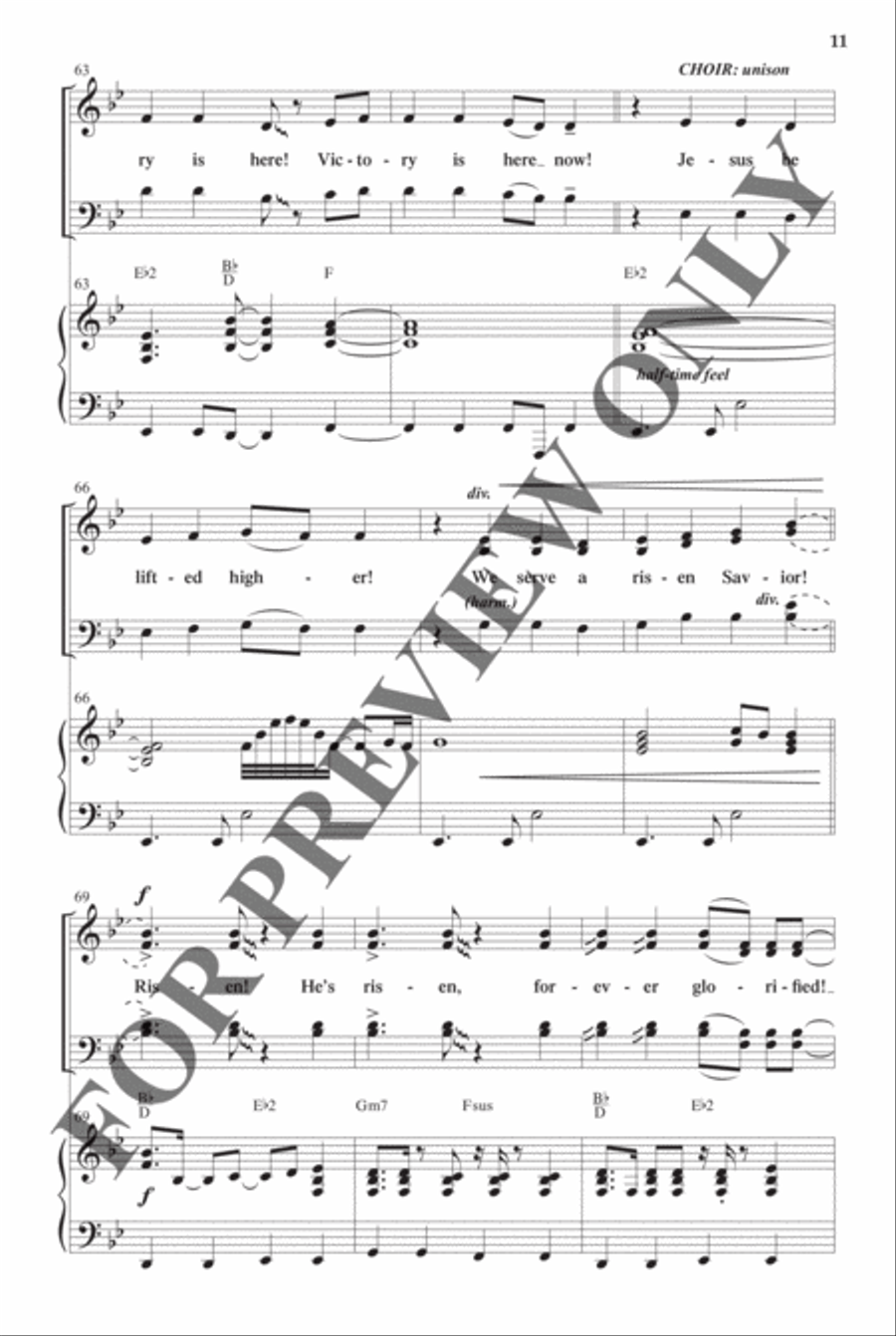 Best-Selling Easter Anthem Pak Vol 1 - Anthem Preview Pak Hymn Anthems scores gallery preview page 11
