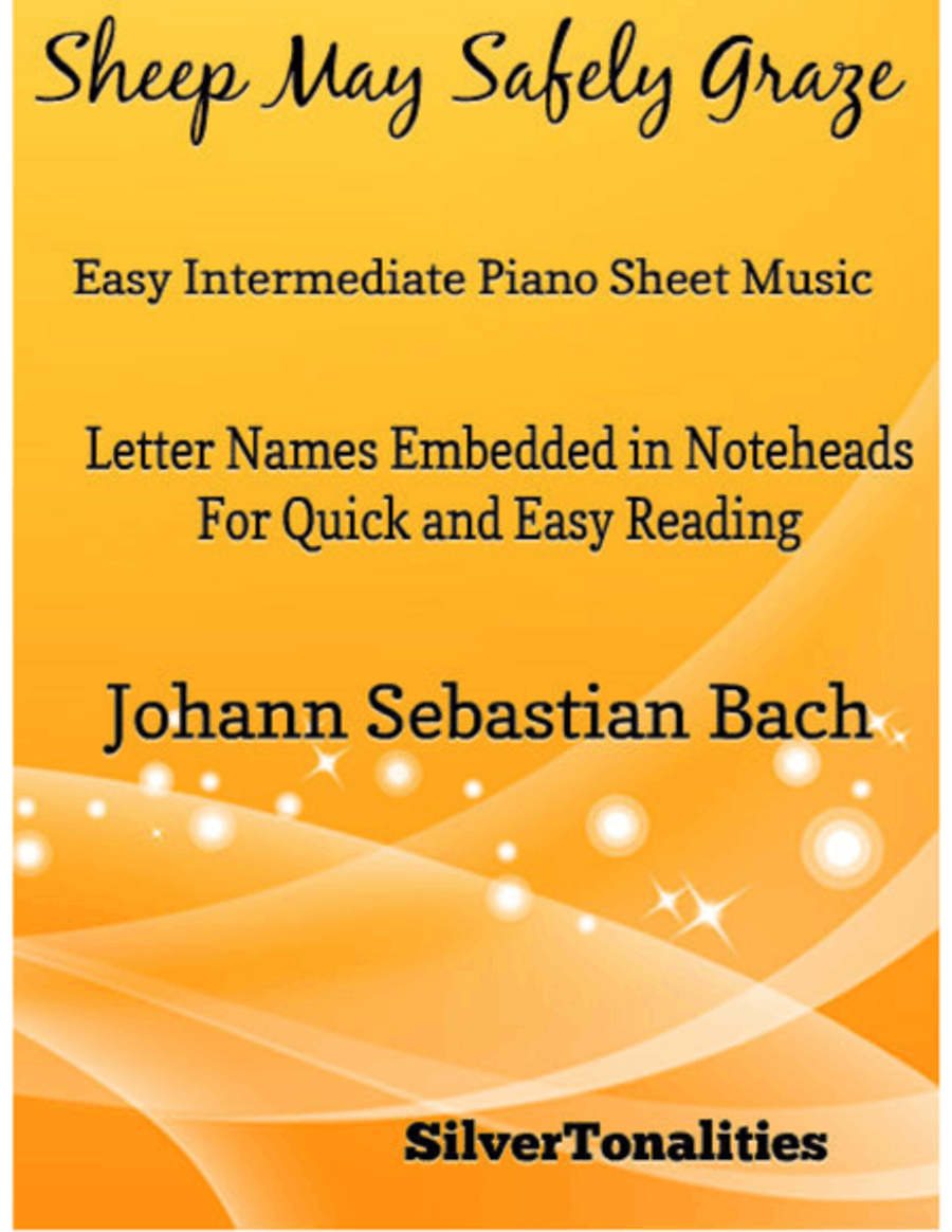Sheep May Safely Graze Easy Intermediate Piano Sheet Music Easy Piano scores gallery preview page 1