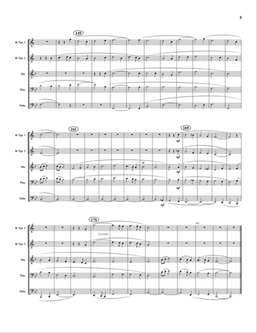 Christmas Pastorale Christmas Pastorale Brass Quintet scores gallery preview page 5