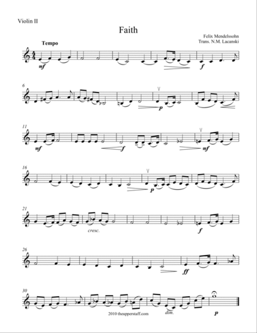 Faith Faith String Orchestra scores gallery preview page 4